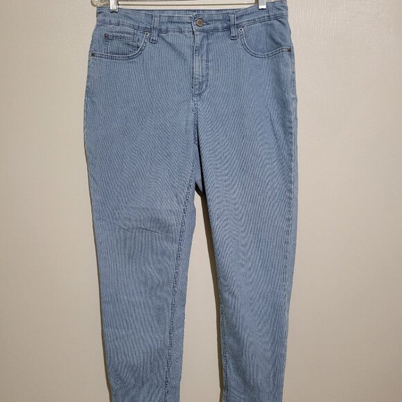 Jones New York SOHO Ankle Striped Jeans - Picture 1 of 5